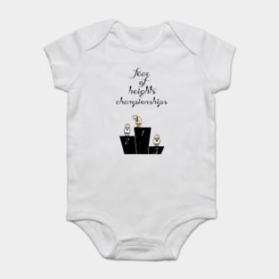 fear of height Baby Bodysuit